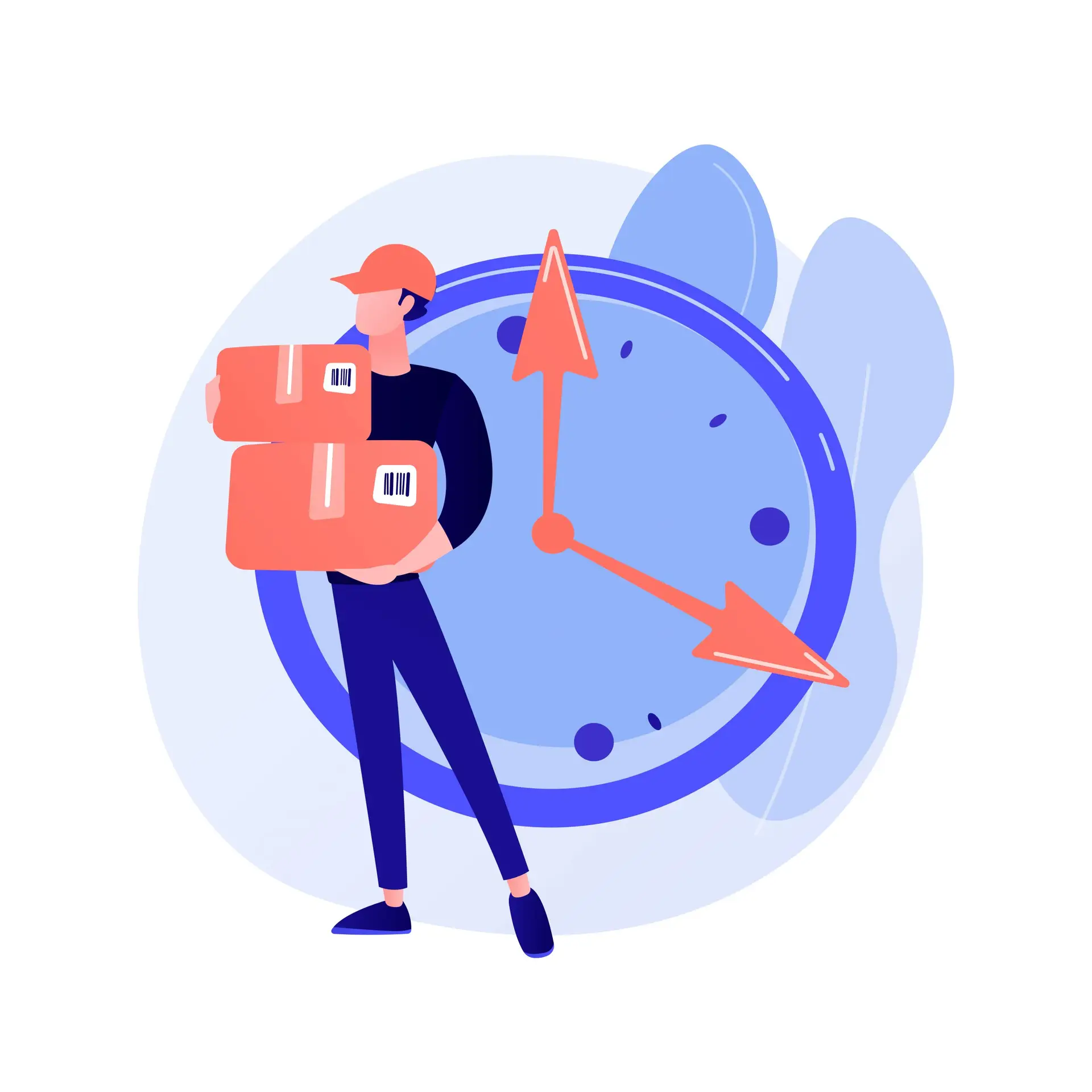 express courier delivery illustration